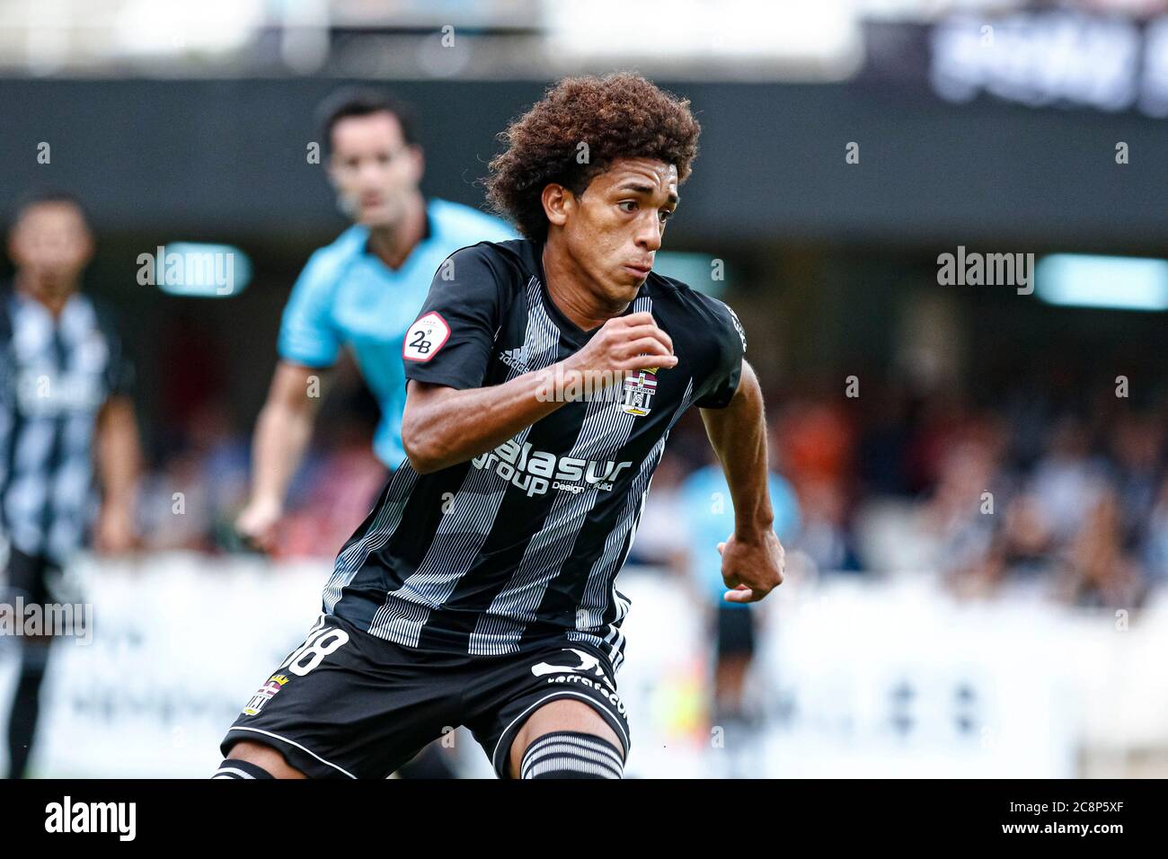 Cartagena, Espagne. 20 octobre 2019. Adalberto Carrasquilla, joueur de football du FC Cartagena pendant un match Banque D'Images