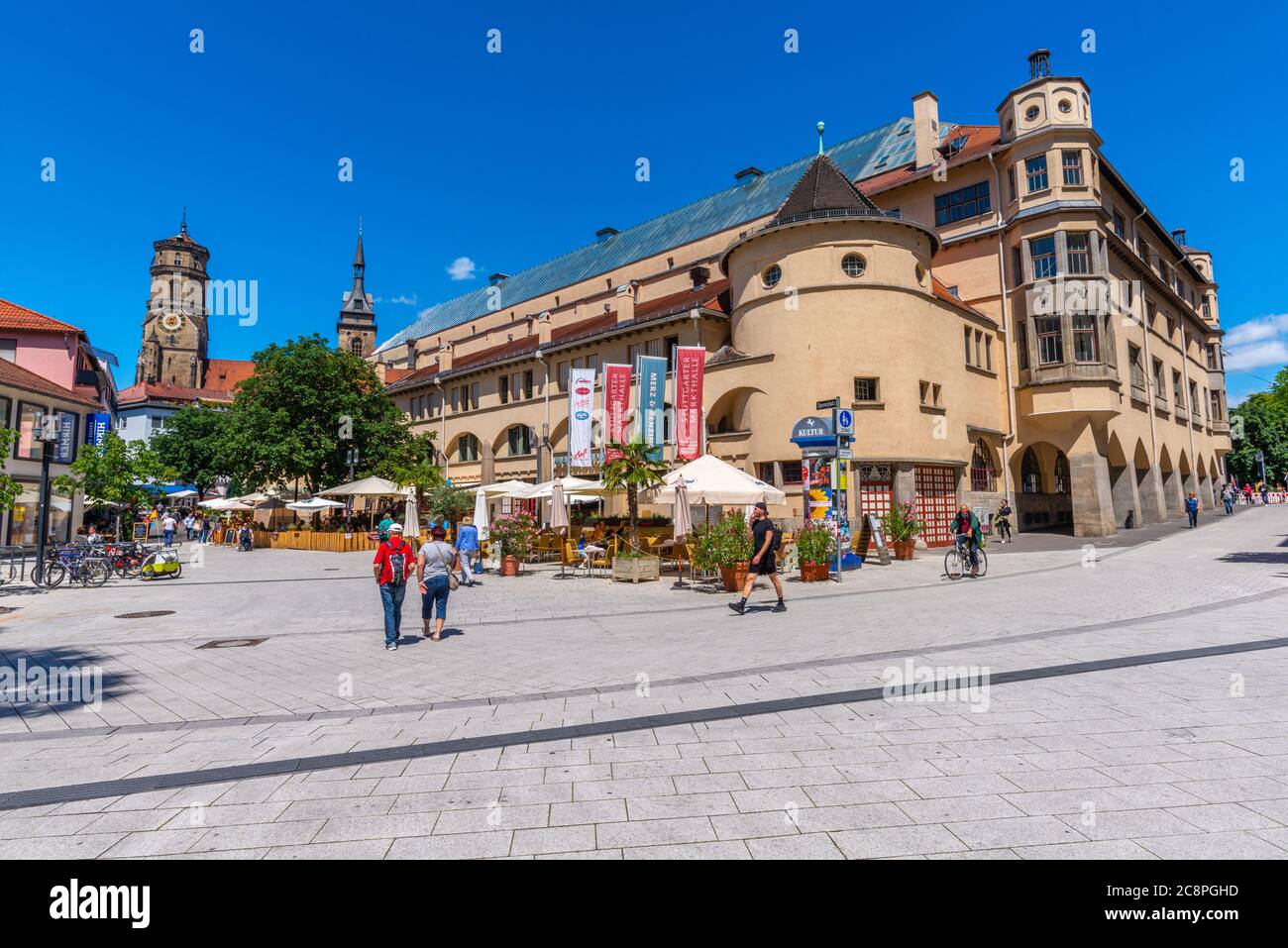 Schillerplatz, centre ville, Stuttgart, Bade-Wurtemberg, Allemagne du Sud, Europe centrale Banque D'Images
