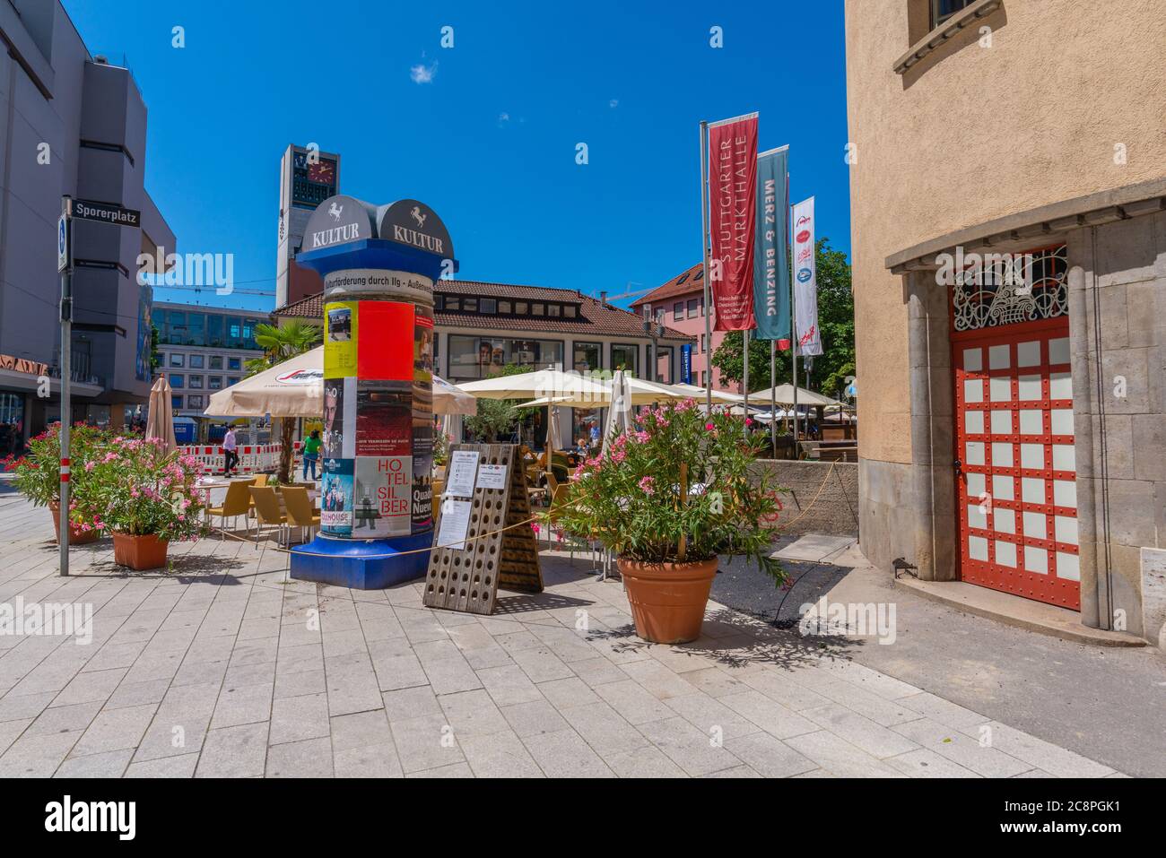 Schillerplatz, centre ville, Stuttgart, Bade-Wurtemberg, Allemagne du Sud, Europe centrale Banque D'Images