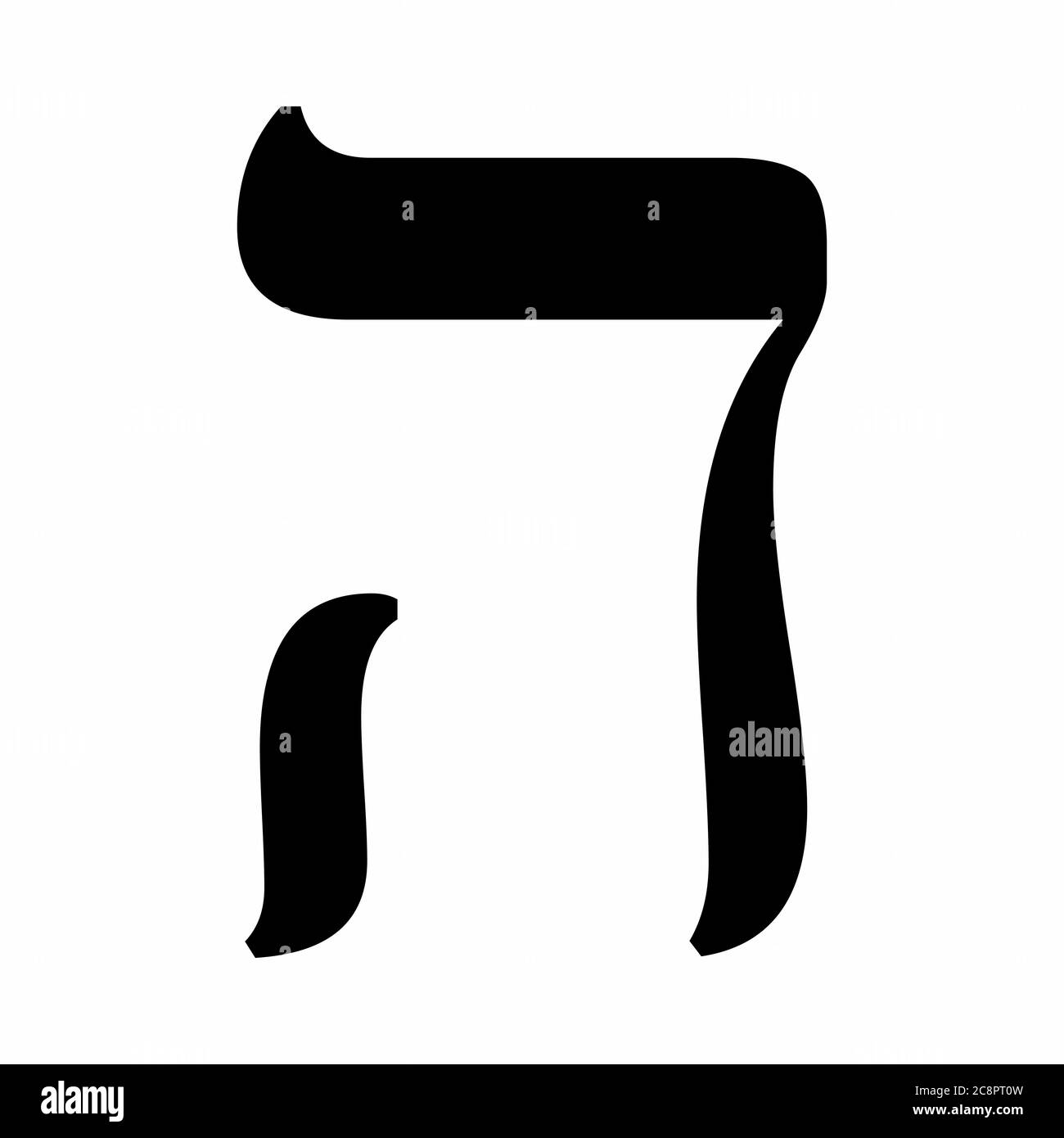 Icône de lettre hébraïque Illustration de Vecteur