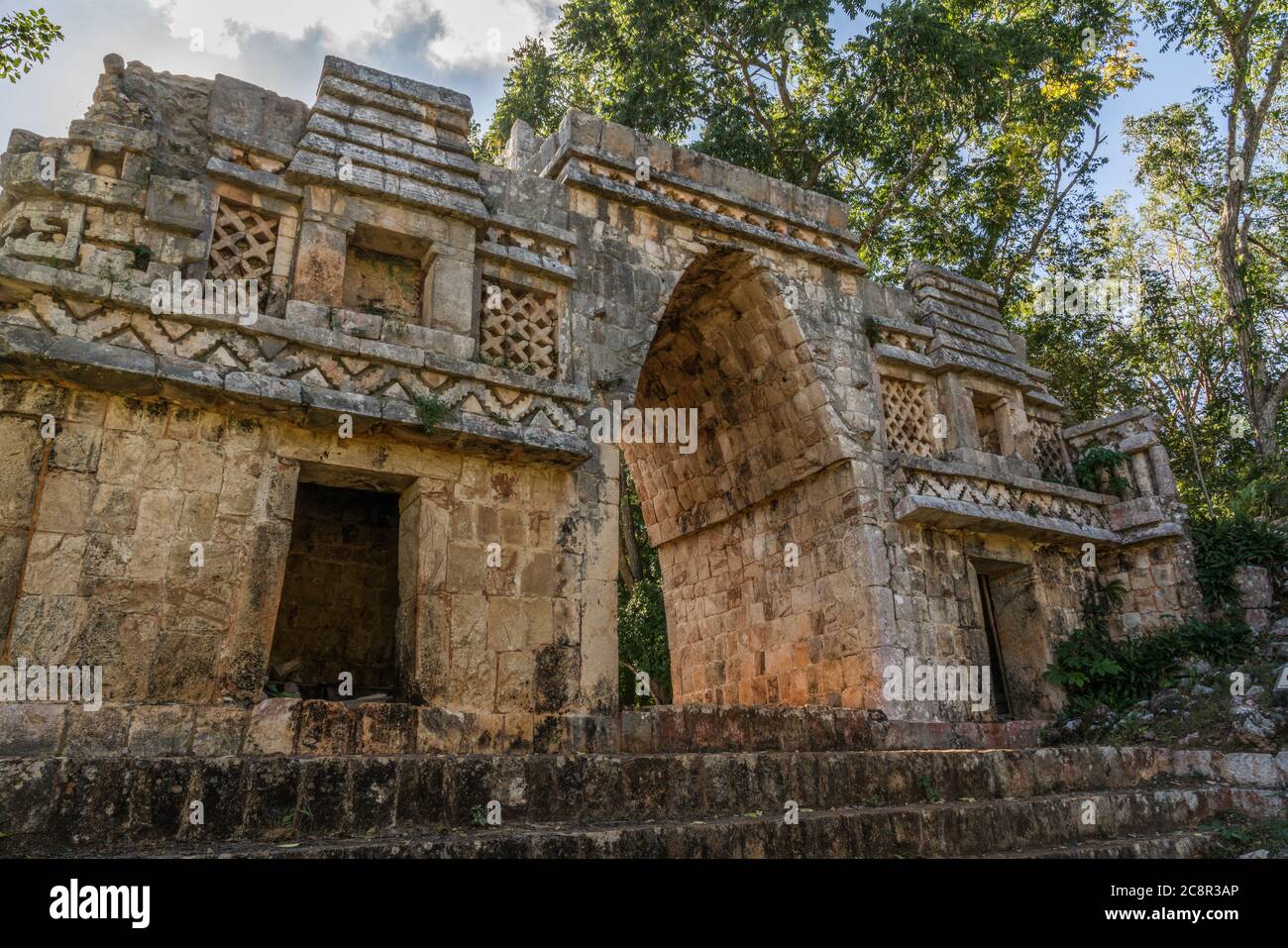 Les ruines de la ville maya de Labna font partie du Centre du patrimoine mondial de l'UNESCO de la ville préhispanique d'Uxmal, à Yucatan, au Mexique. Banque D'Images