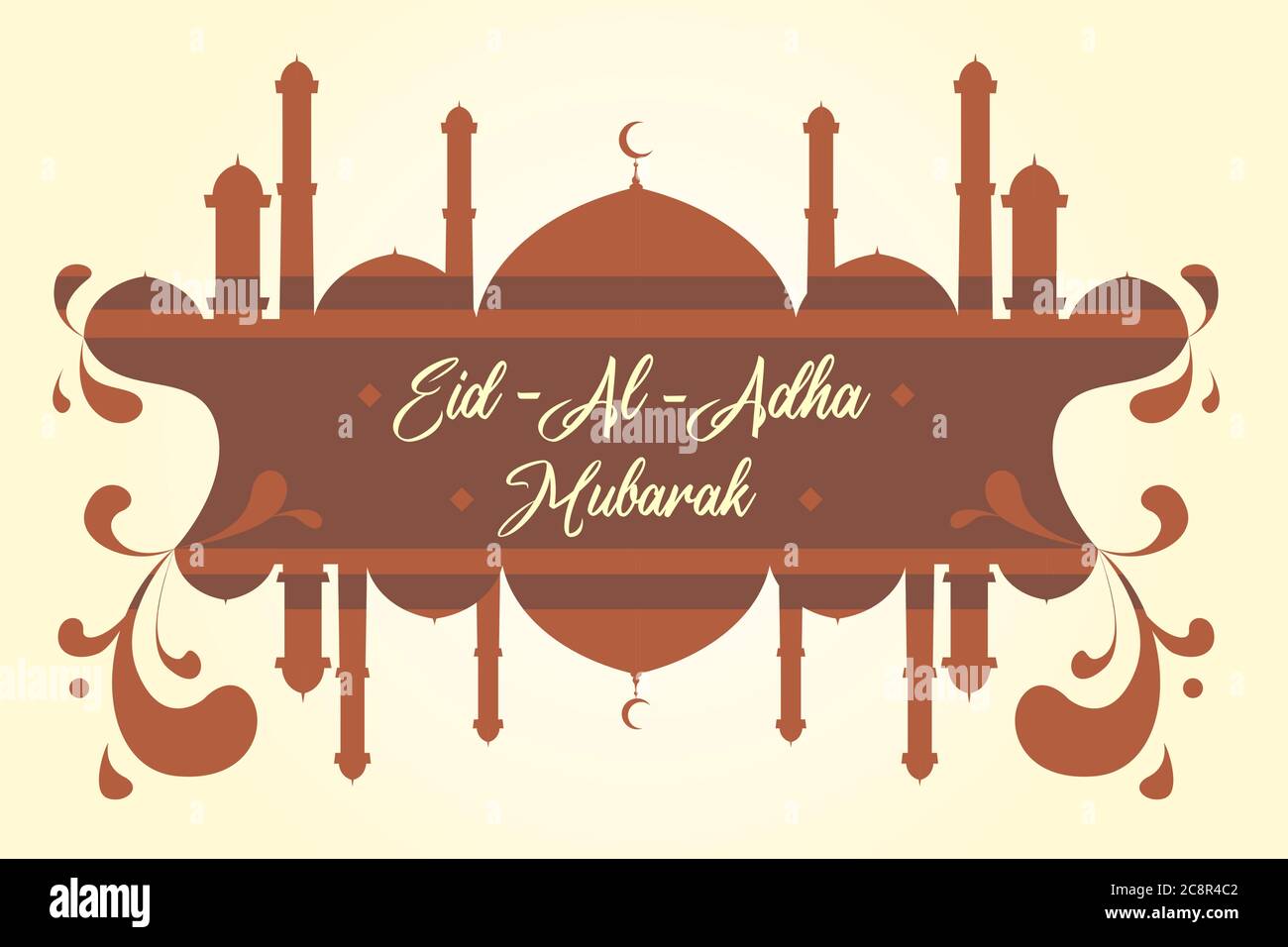 EID al Adha Greeting concept Premium Vector Illustration de Vecteur