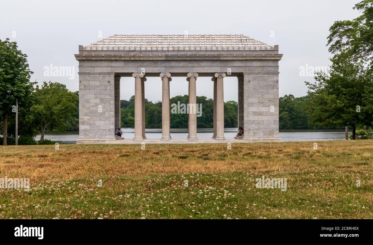 Temple de la musique de Roger Williams Park, Providence, Rhode Island Banque D'Images