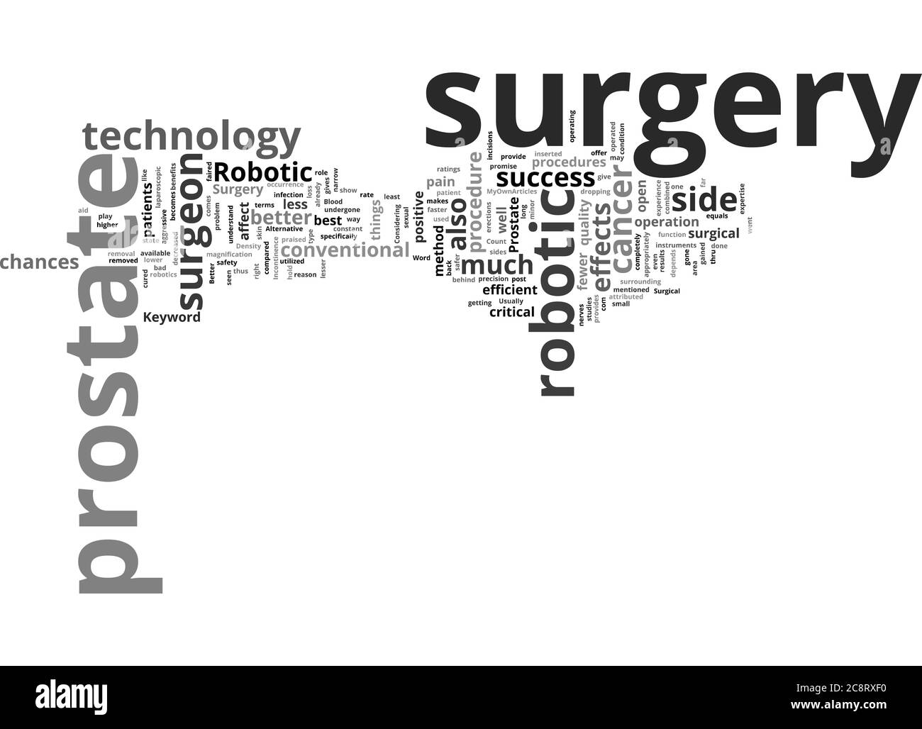 Prostate Surgery Banque d 39 image - Resume De La Chirurgie Robotique De La Prostate Par Nuage De Mots Article 2c8rxf0 