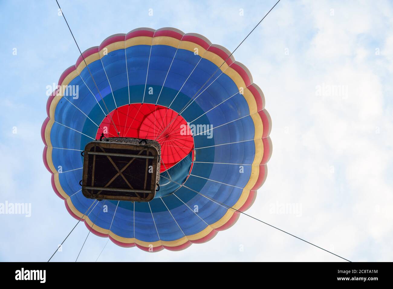 Ballon captif au festival Aeroestacion à Guadix Banque D'Images