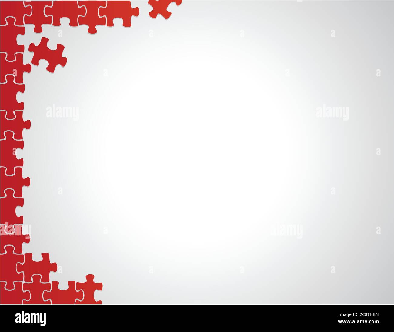 Bordures rouges Banque d'images vectorielles - Alamy