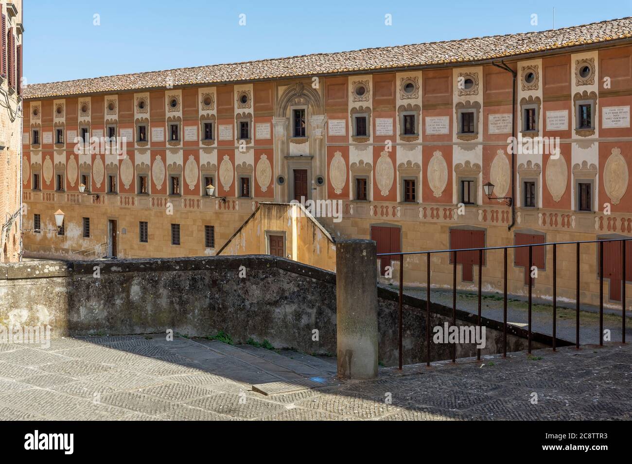 Belle vue sur le centre historique de San Miniato Pise, Italie, dans un moment de tranquillité sans personnes Banque D'Images