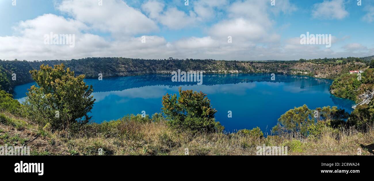 Blue Lake Crater à Mount Gambier Banque D'Images