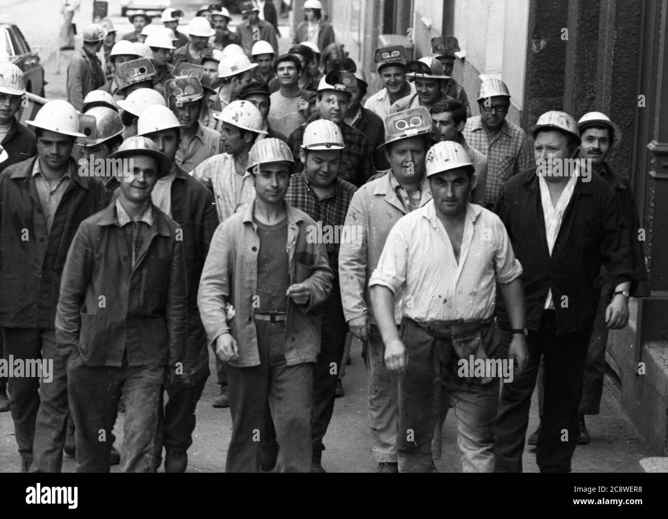 Avec une grève spontanée le 26.7.1972 à Friedrich Krupp Huettenwerke à Bochum, les travailleurs et les employés ont résisté à une dévaluation de leurs salaires et salaires. | utilisation dans le monde entier Banque D'Images