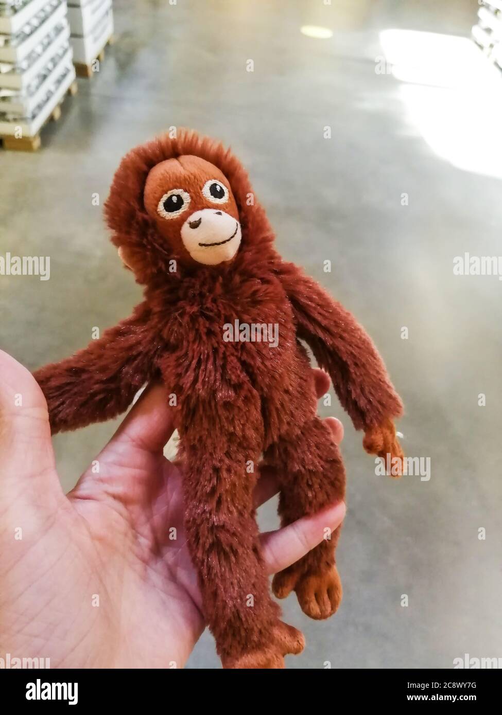 jouet en peluche singe Photo Stock - Alamy