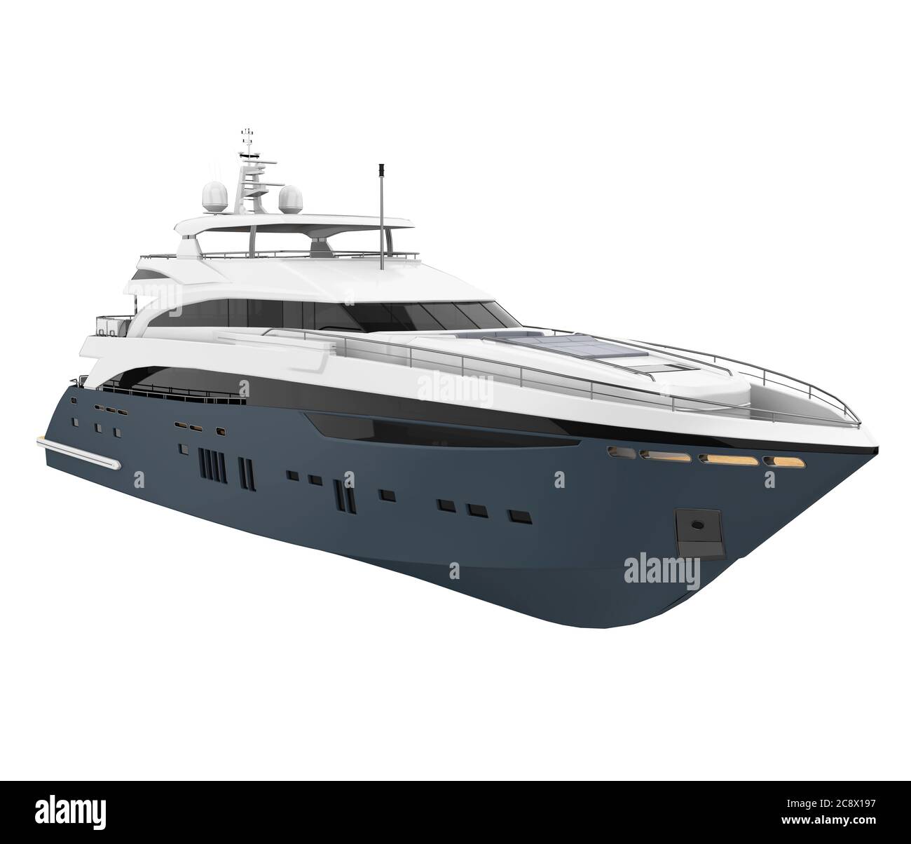 Yacht de plaisance isolé Banque D'Images