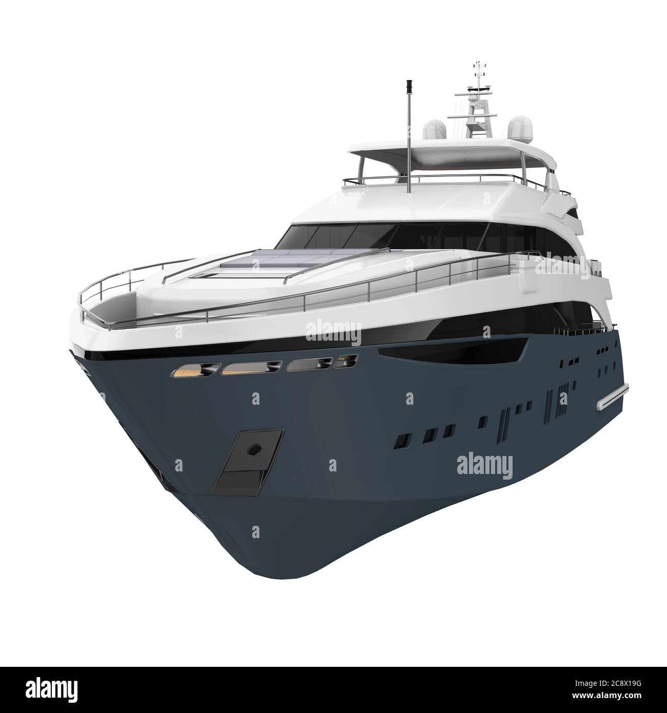 Yacht de plaisance isolé Banque D'Images