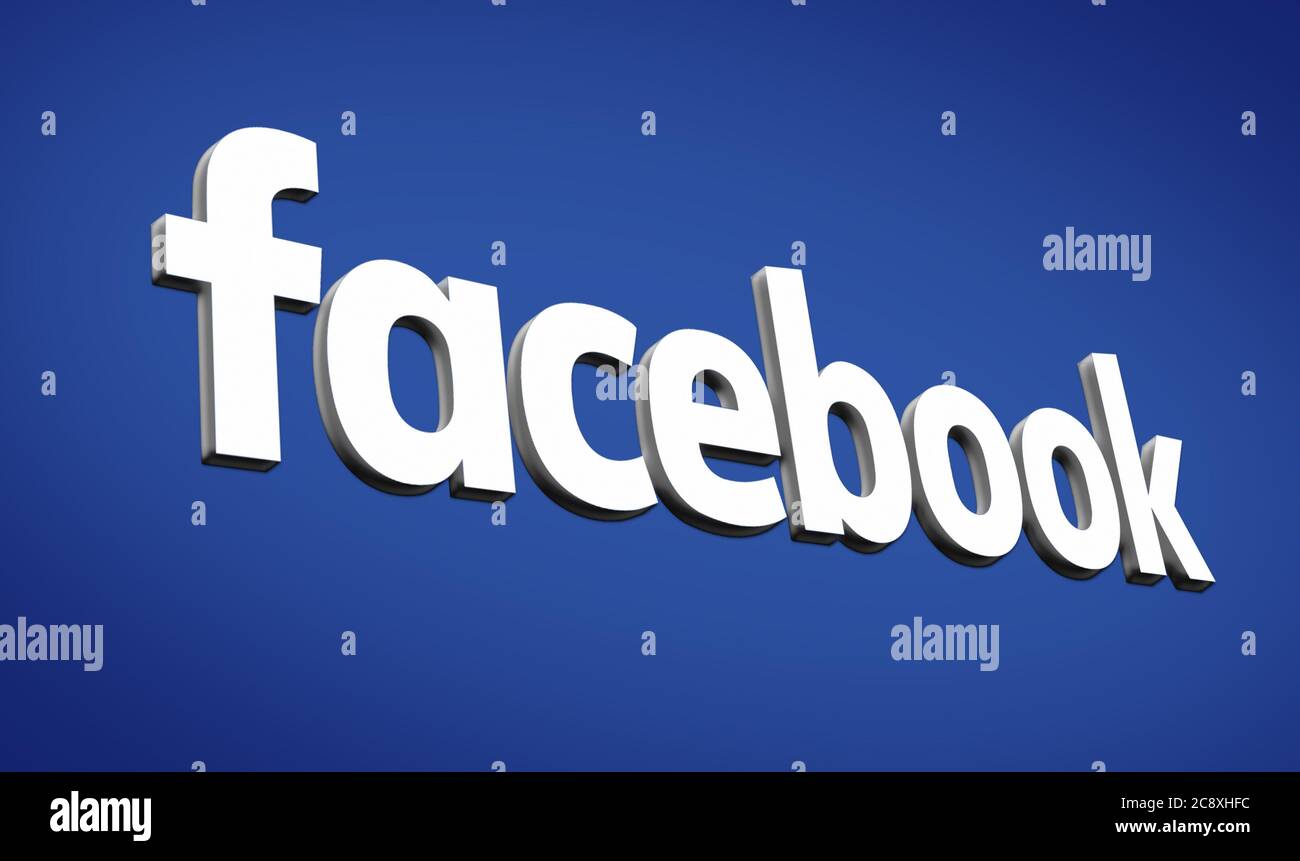 Facebook logo de l'entreprise Banque D'Images