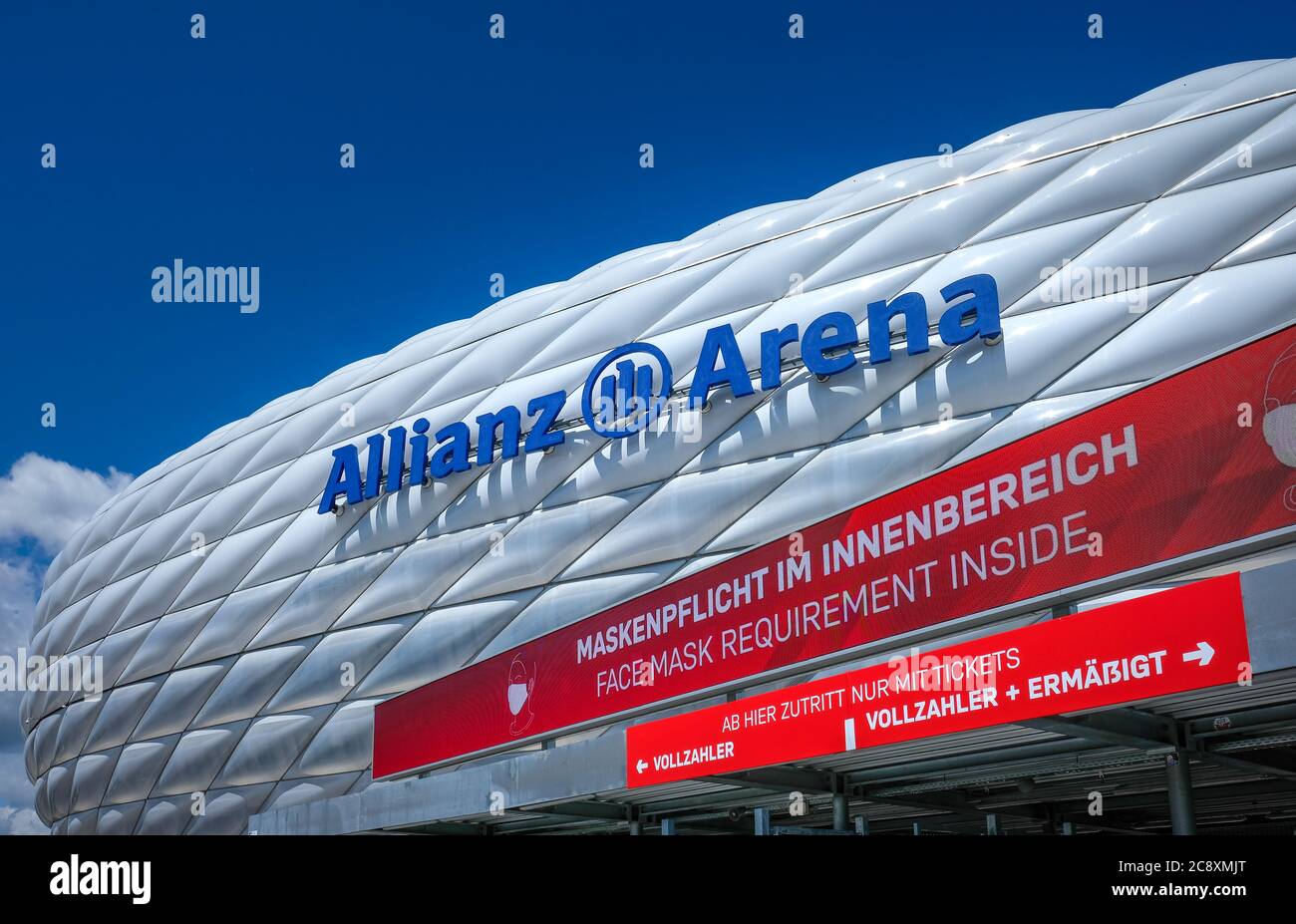 Message masque pour Bundesliga à l'intérieur du stade Banque D'Images