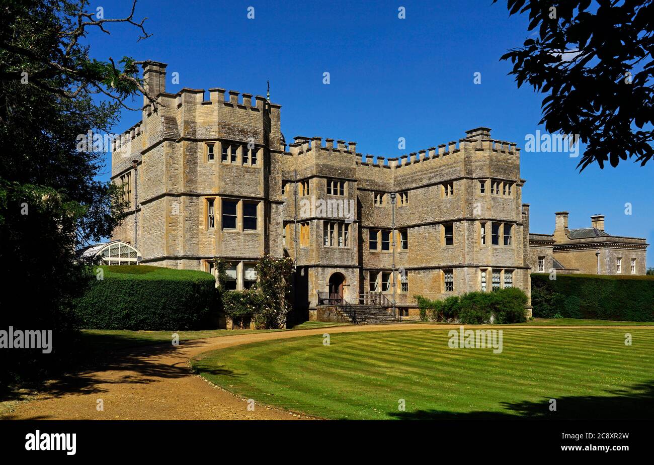 Maison et jardins de Rousham, Oxfordshire, Angleterre Banque D'Images