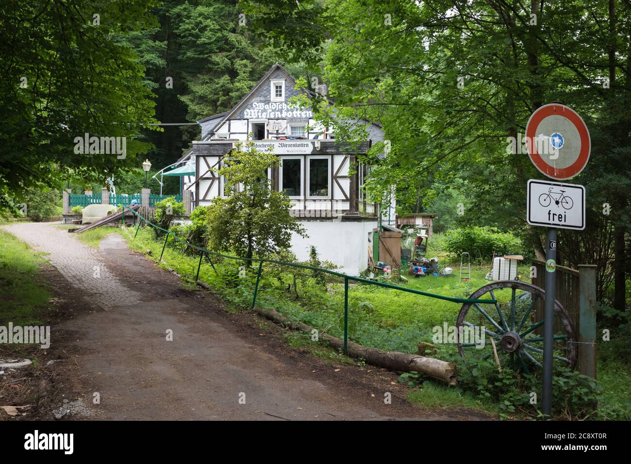 Bâtiment historique de Wiesenkotten, Solingen Banque D'Images