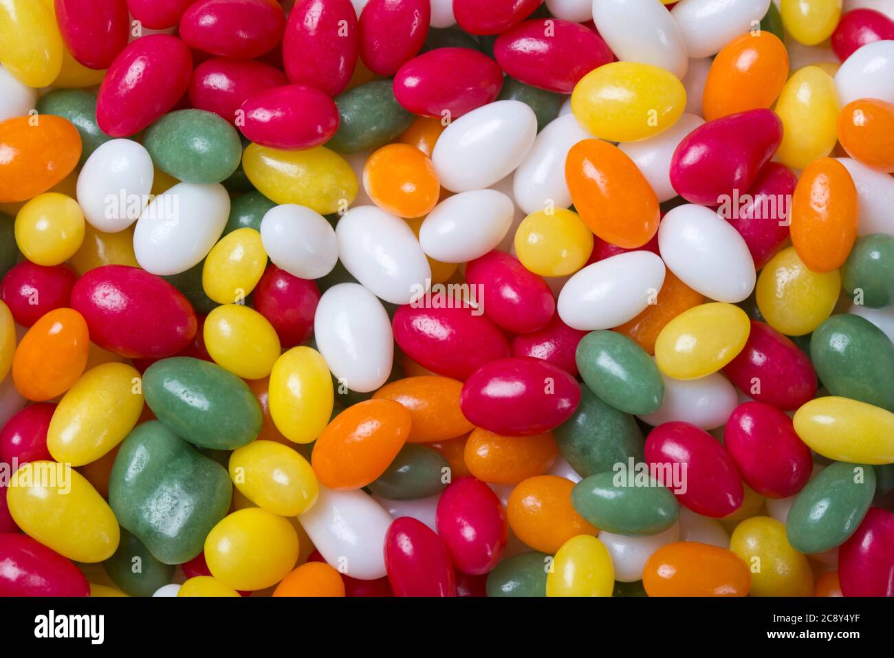 Jelly beans colorée, fond de bonbons, nourriture douce Banque D'Images