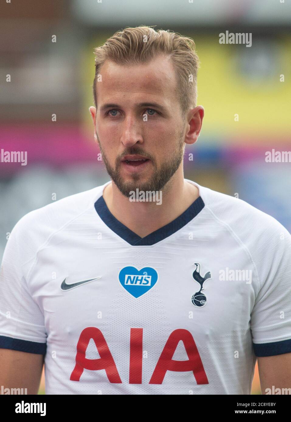 Londres, Royaume-Uni. 26 juillet 2020. Harry Kane de Tottenham après le match de la Premier League entre Crystal Palace et Tottenham Hotspur, les stades de football autour de l'hôtel restent vides en raison de la pandémie Covid-19, car les lois gouvernementales interdisant aux supporters de pénétrer dans les lieux, ce qui entraîne le jeu de tous les matchs à huis clos jusqu'à nouvel ordre au parc Selhurst, Londres, Angleterre le 26 juillet 2020. Photo par Andrew Aleksiejczuk/Prime Media Images. Crédit : images Prime Media/Alamy Live News Banque D'Images