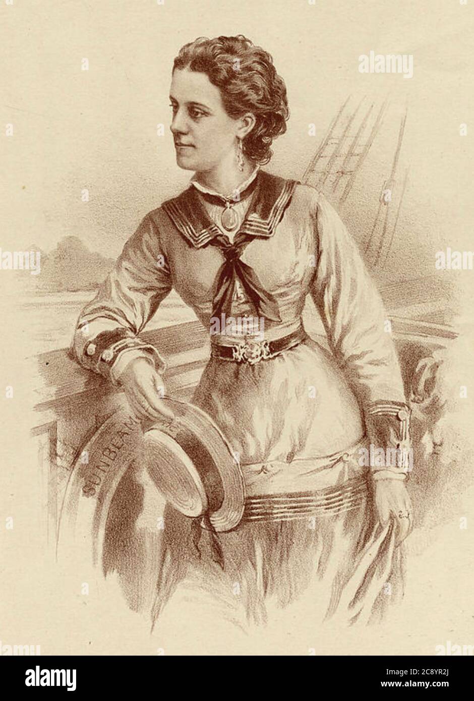 ANNA BRASSEY (1839-1887) voyageur et écrivain anglais Banque D'Images