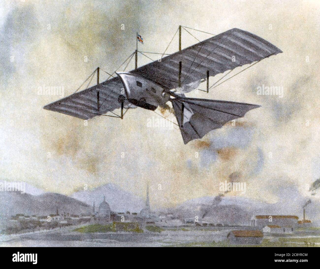 WILLIAM HENSON (1812-1888) pionnier anglais de l'aviation qui a conçu un chariot à vapeur Ariel avec John Stringfellow. Il n'a jamais volé. Banque D'Images