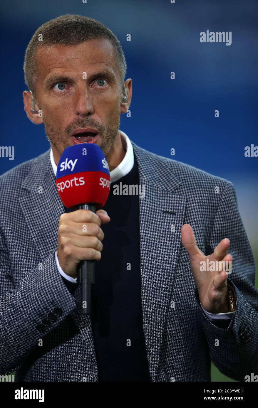 Gary O'Neill, expert du Sky Sport, lors du match de championnat du Sky Bet au Cardiff City Stadium. Banque D'Images