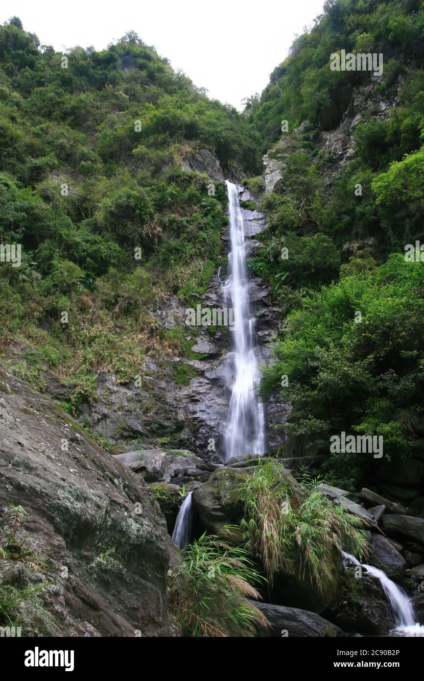 Magnifique paysage autour du parc national de Yushan, Taïwan Banque D'Images