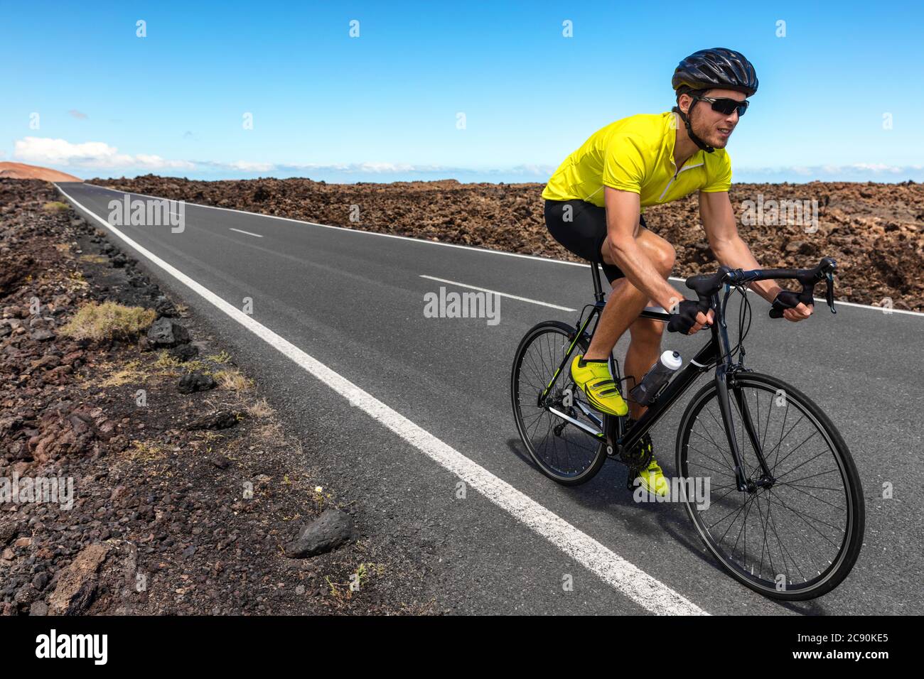 Vélo de route cycliste homme vélo course vélo Photo Stock - Alamy