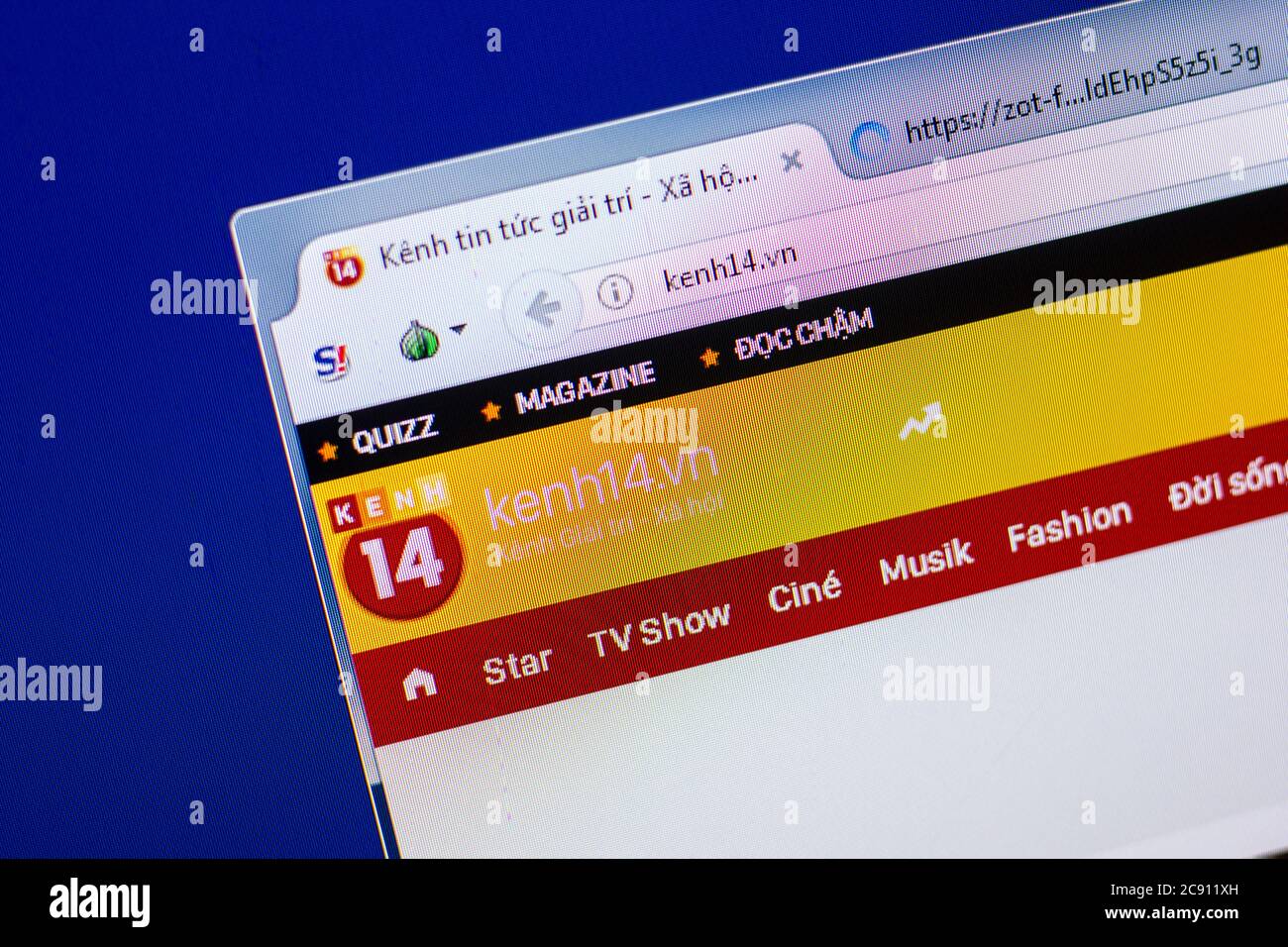 Ryazan, Russie - 20 mai 2018: Page d'accueil du site de Kenh14 sur l'affichage de PC, url - Kenh14.vn Banque D'Images