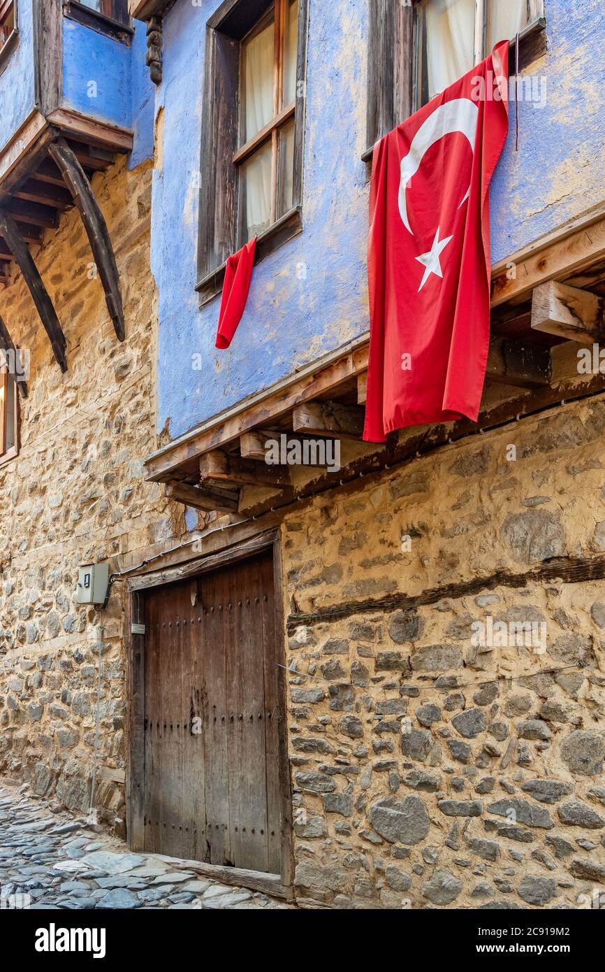 Le village de Cumalikik est un vieux village ottoman à Bursa, en Turquie Banque D'Images