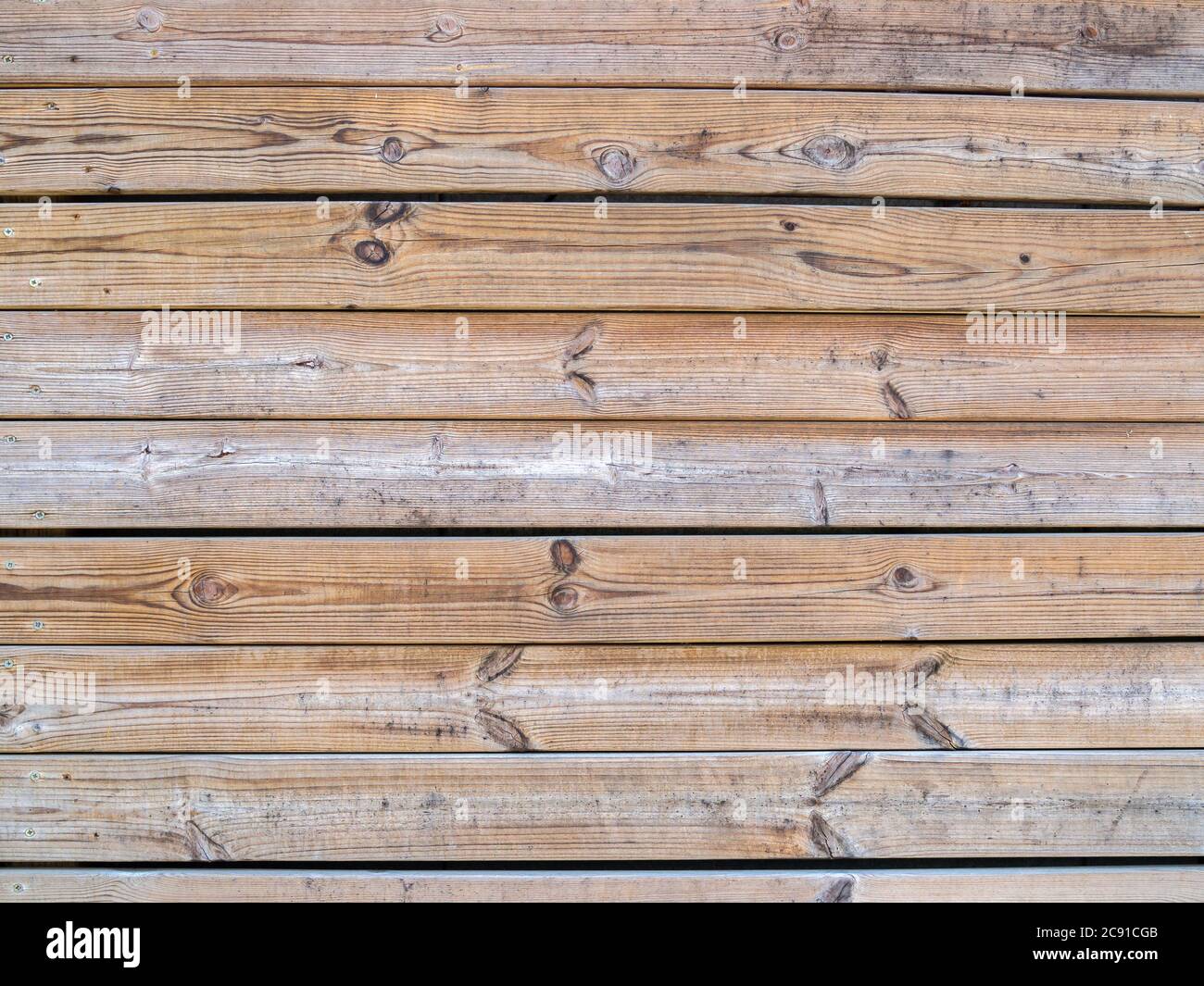 Texture d'arrière-plan des panneaux horizontaux en bois véritable Banque D'Images