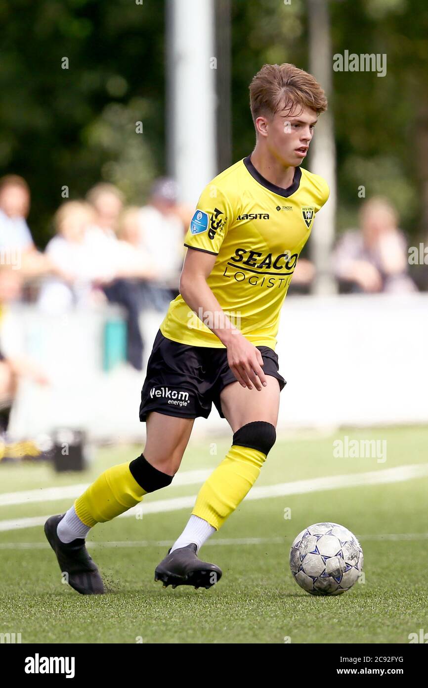 ECHT, PAYS-BAS - JUILLET 26: Thijm Verheijen de VVVV Venlo vu pendant le match d'avant-saison EVV v VVV Venlo le 26 juillet 2020 à Echt, pays-Bas. Banque D'Images