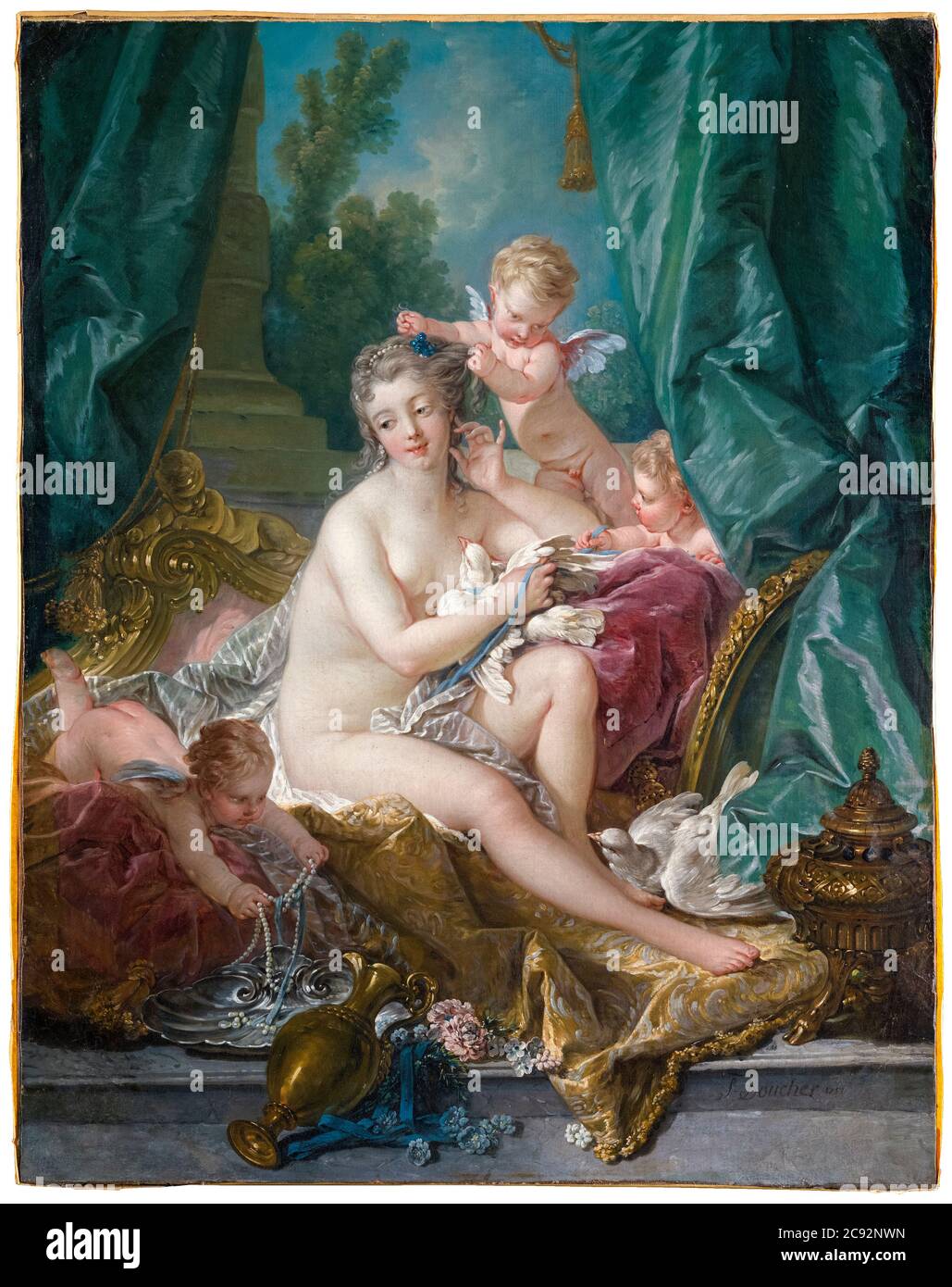 François Boucher, peinture, la Toilette de Vénus, 1751 Banque D'Images