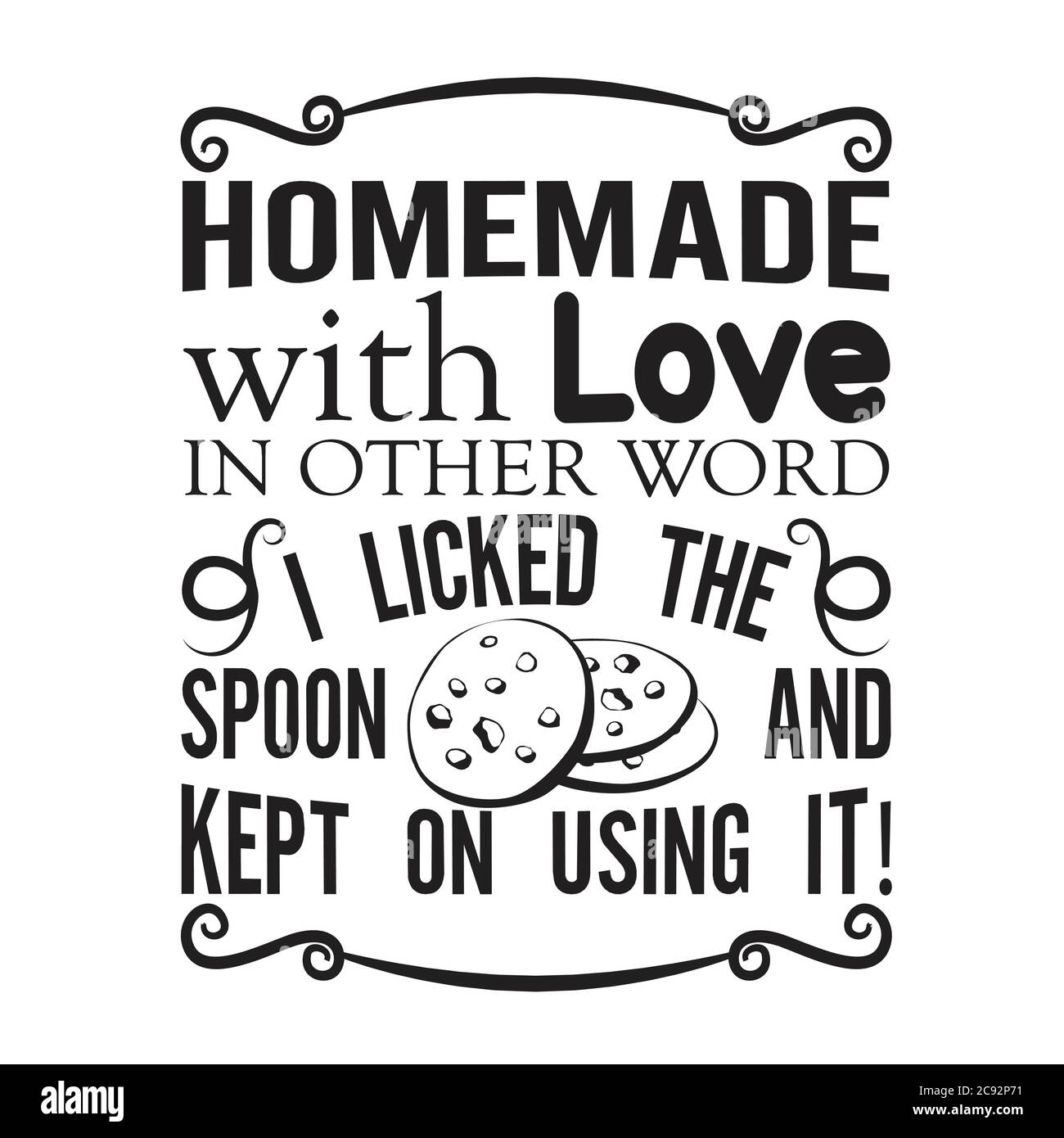 Citation De Chocolat Avec L Amour Fait Maison En D Autres Mot Image Vectorielle Stock Alamy