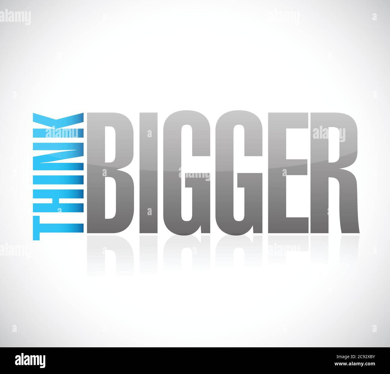 Pensez à un motif d'illustration plus grand sur un fond blanc Illustration de Vecteur