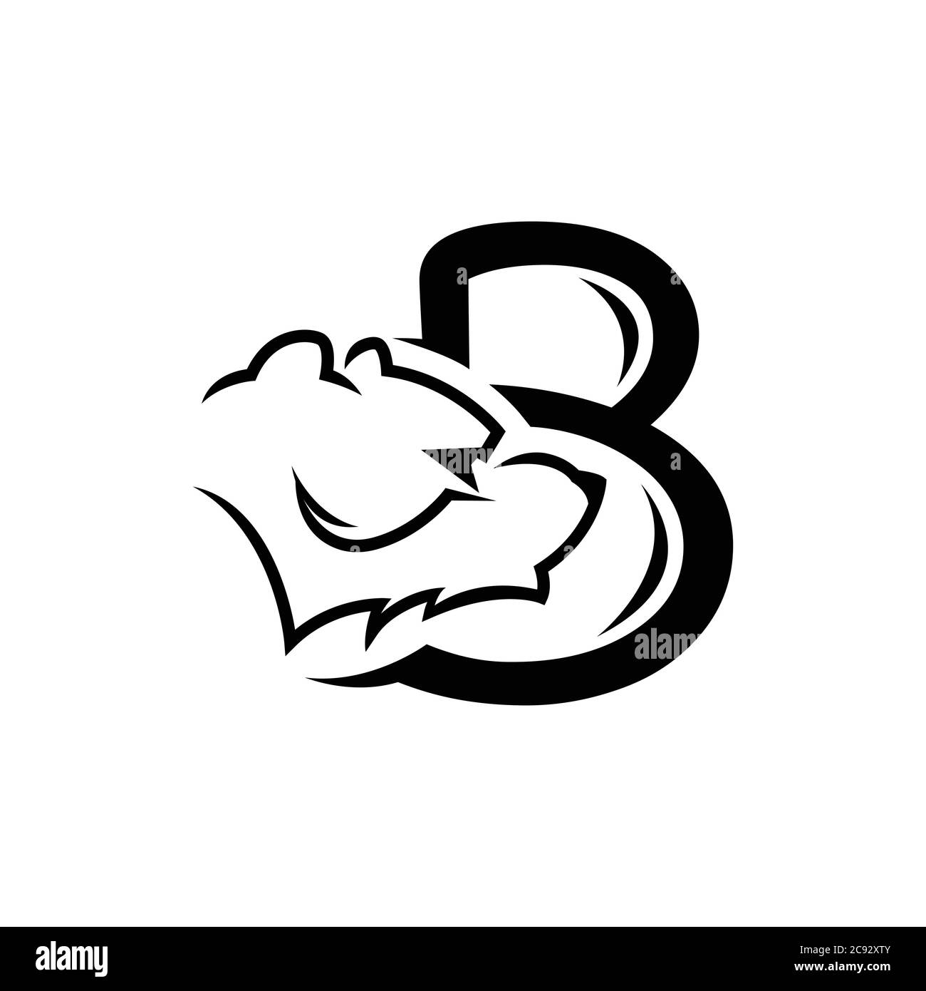 Logo ours - motif vectoriel Illustration de Vecteur