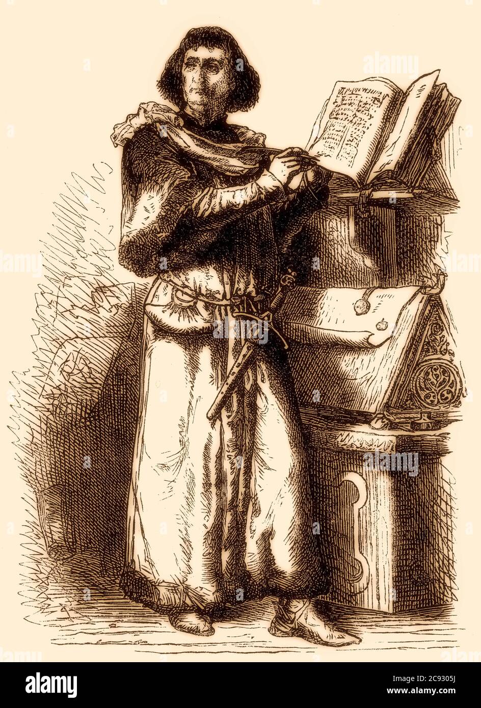 Philippe de Commines, 1447–1511, écrivain et diplomate aux cours de Bourgogne et de France Banque D'Images