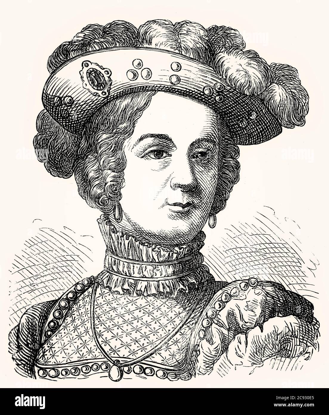 Margaret de Valois, 1553–1615, princesse française de la dynastie des Valois, reine de Navarre et de France Banque D'Images