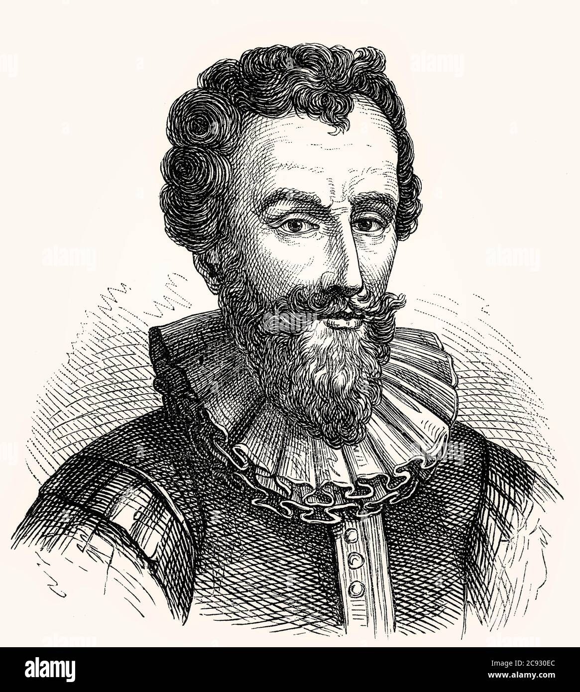 François de Malherbe, 1555 – 1628, poète, critique et traducteur français Banque D'Images
