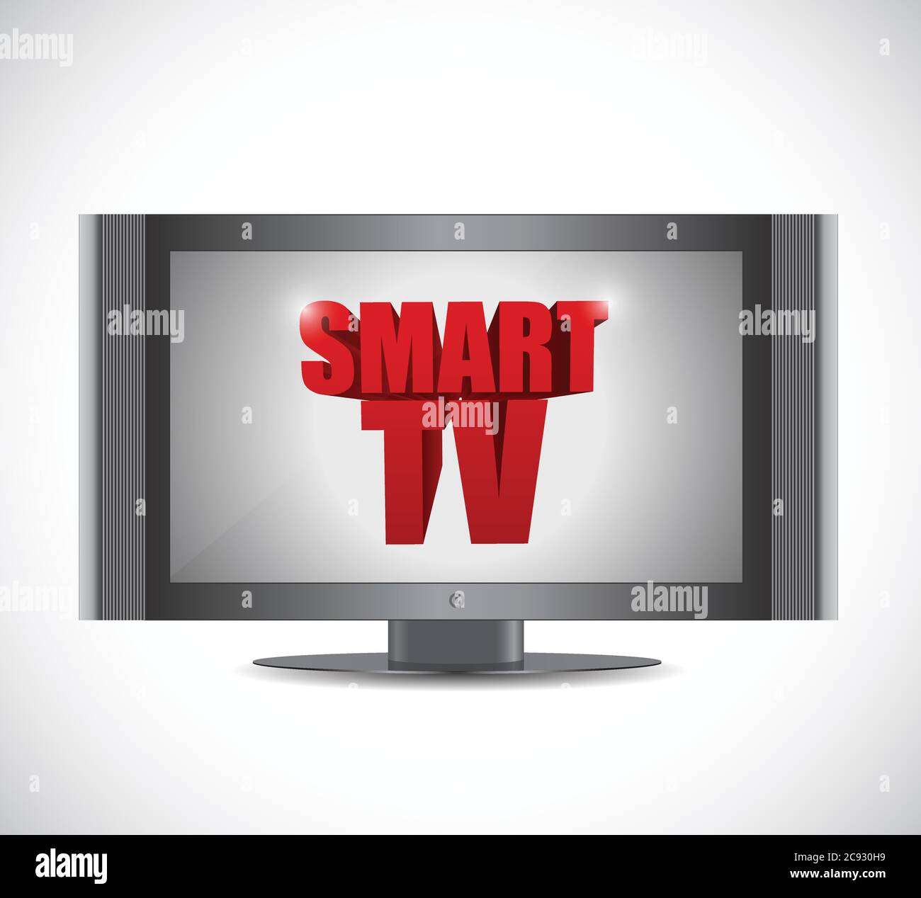 Illustration Smart tv sur fond blanc Illustration de Vecteur