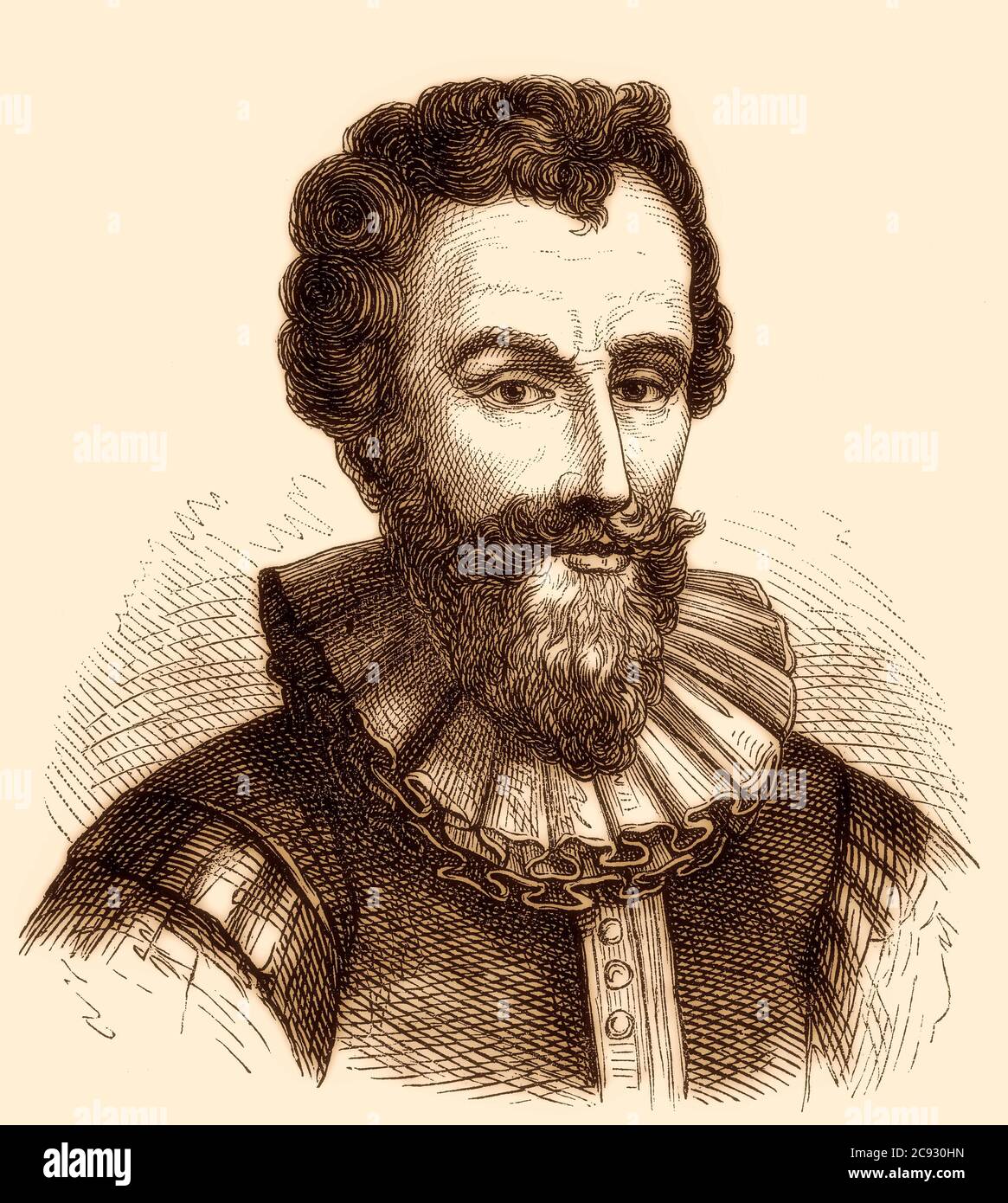 François de Malherbe, 1555 – 1628, poète, critique et traducteur français Banque D'Images