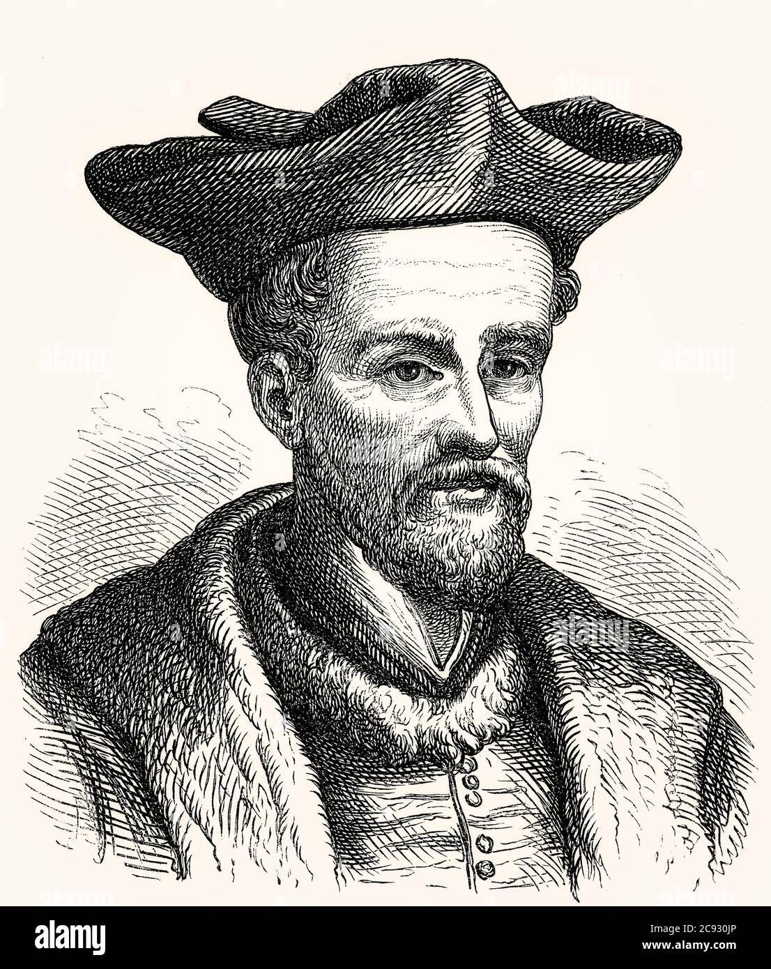 François Rabelais, écrivain français de la Renaissance, XVIe siècle Banque D'Images