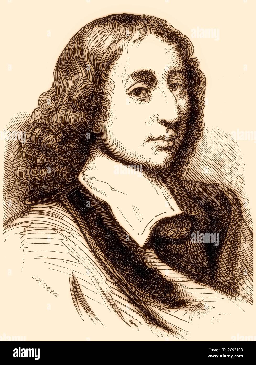Blaise Pascal, 1623 – 1662, mathématicien français et théologien catholique Banque D'Images