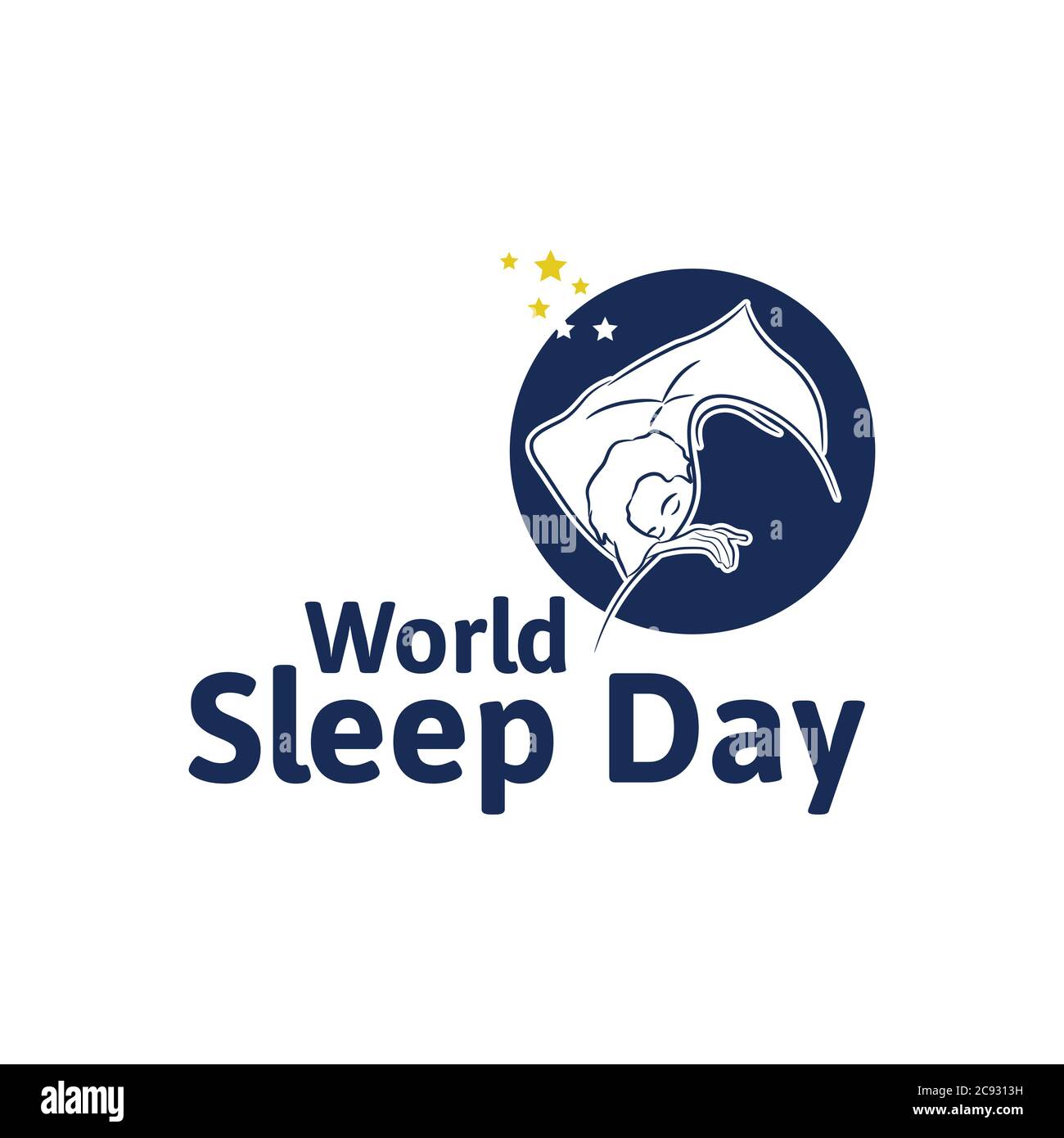 Illustration vectorielle d'un arrière-plan pour la Journée mondiale du sommeil. Illustration de Vecteur