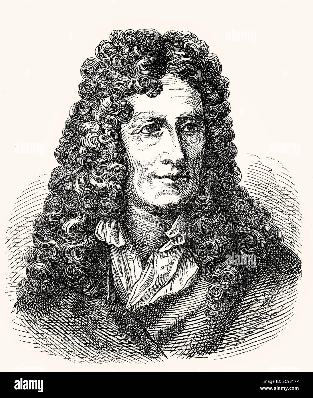 Nicolas Boileau-Despréaux, 1636–1711, poète et critique français Banque D'Images