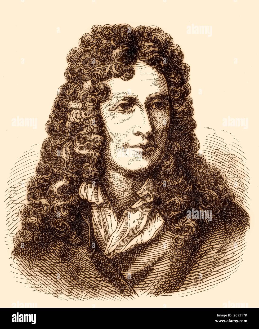Nicolas Boileau-Despréaux, 1636–1711, poète et critique français Banque D'Images