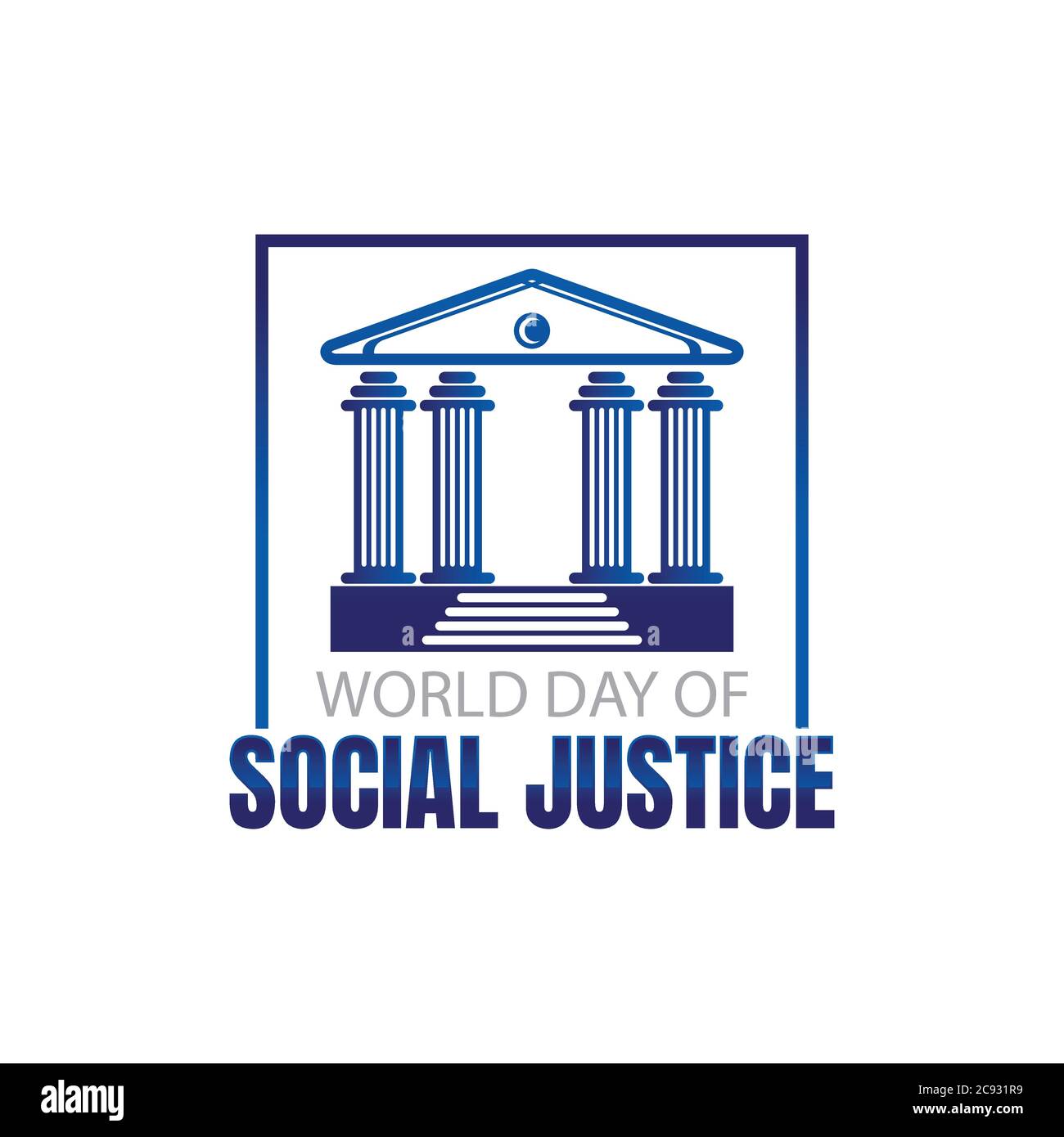 Journée mondiale de la justice sociale. Illustration vectorielle plate. Illustration de Vecteur