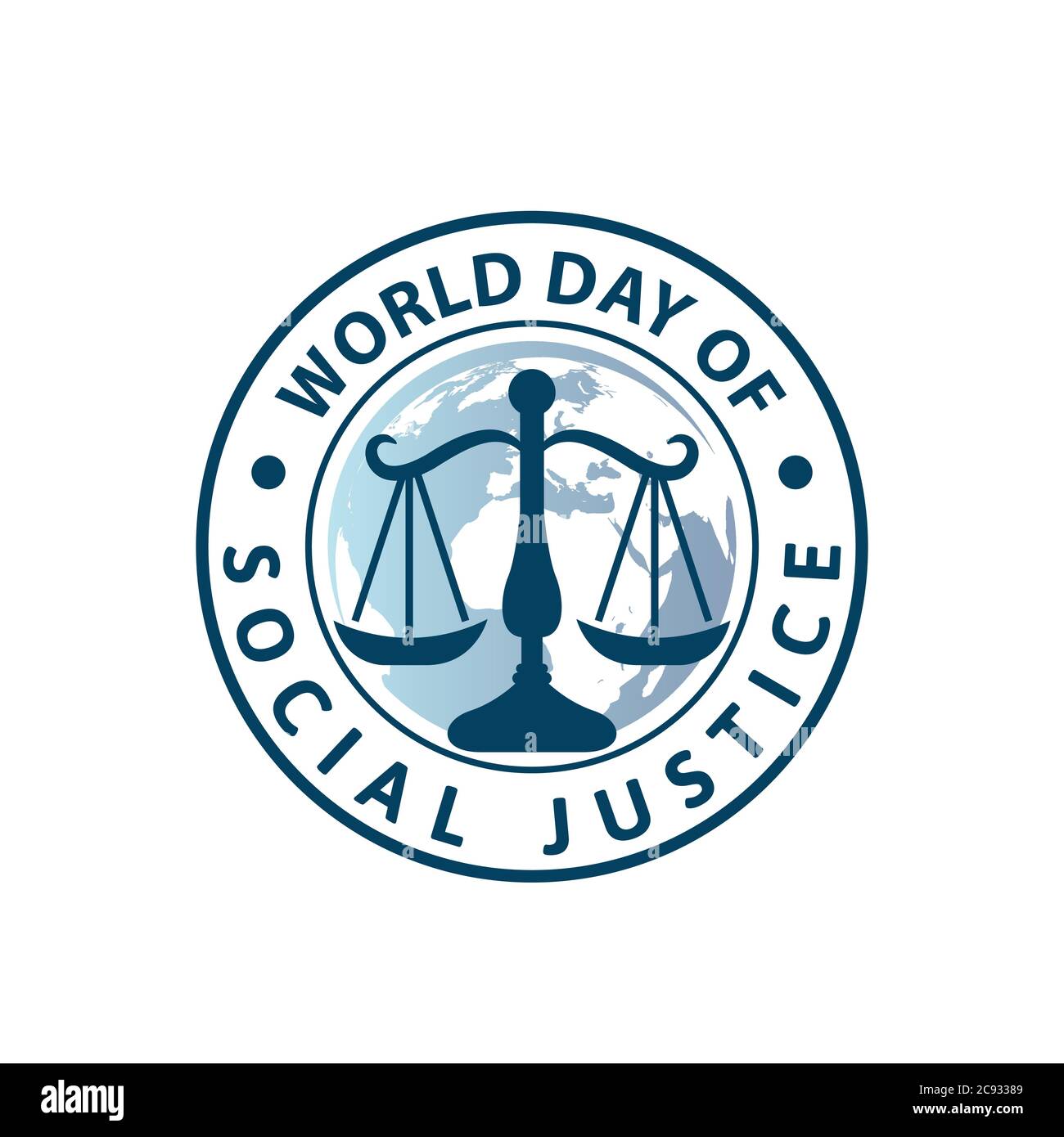 Journée mondiale de la justice sociale. Illustration vectorielle plate. Illustration de Vecteur
