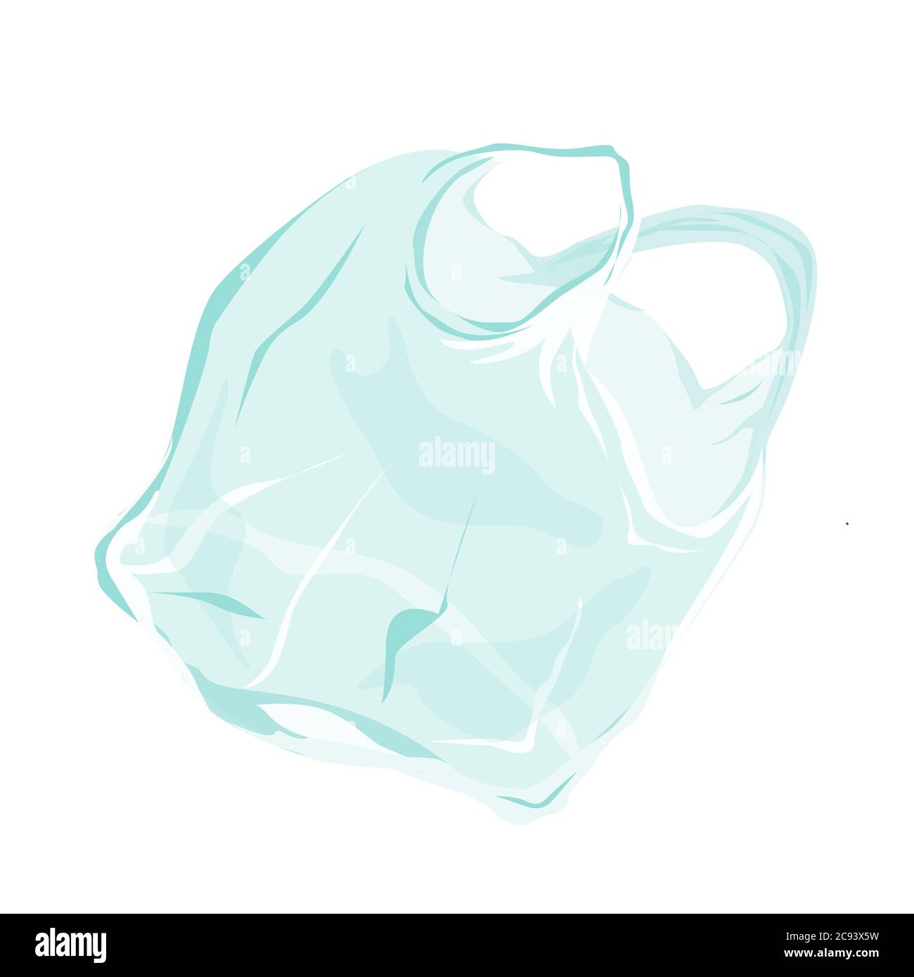 Sac en plastique transparent qui vole dans l'air. Problème de pollution. Illustration vectorielle isolée sur fond blanc Illustration de Vecteur Sac en plastique transparent qui vole dans l'air. Problème de pollution. Illustration vectorielle isolée sur fond blanc Illustration de Vecteur