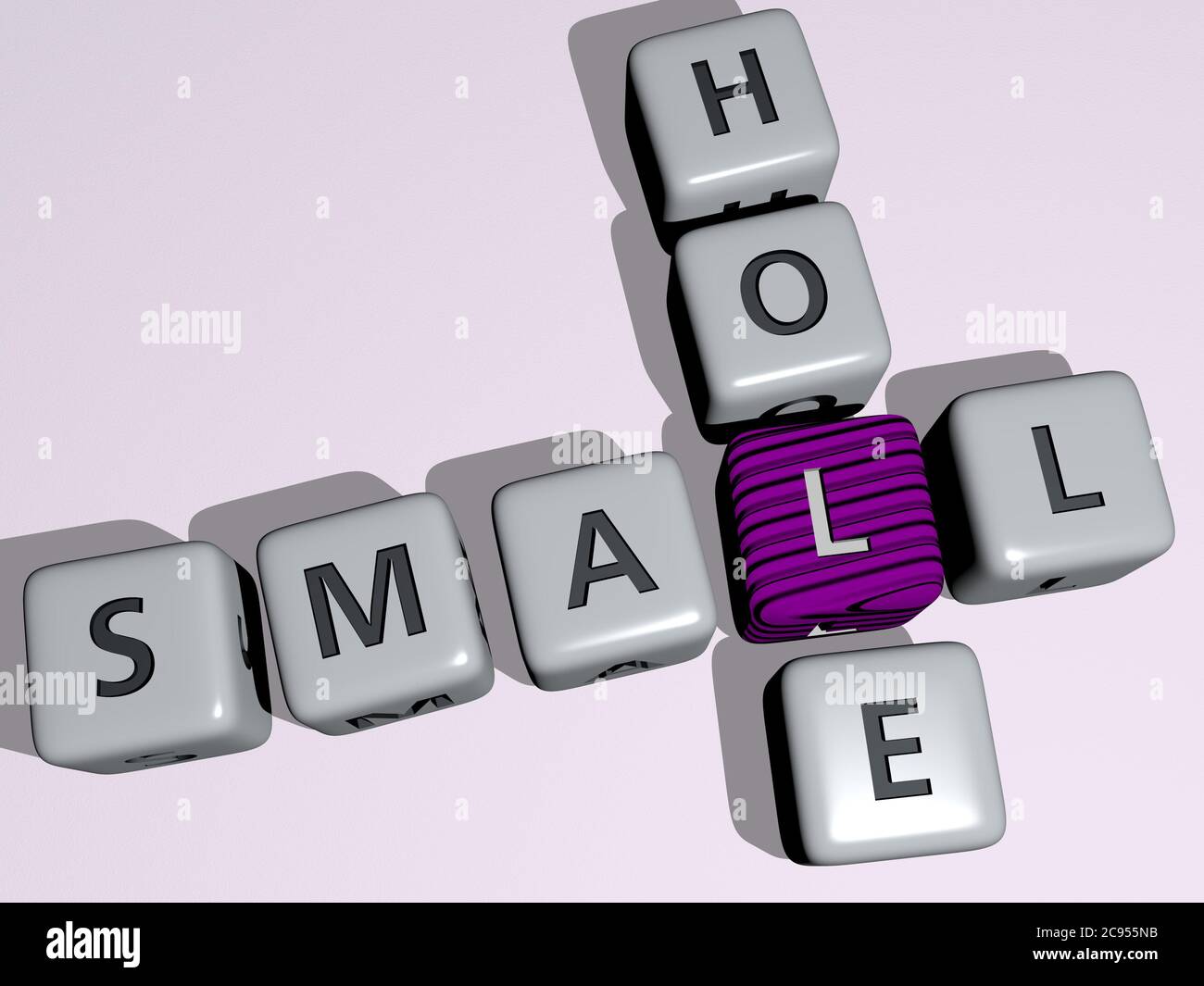 Mots Croises De Petit Trou Arrange Par Des Lettres Cubes Sur Un Fond Miroir Concept Sens Et Presentation Fond Et Beau Illustration 3d Photo Stock Alamy