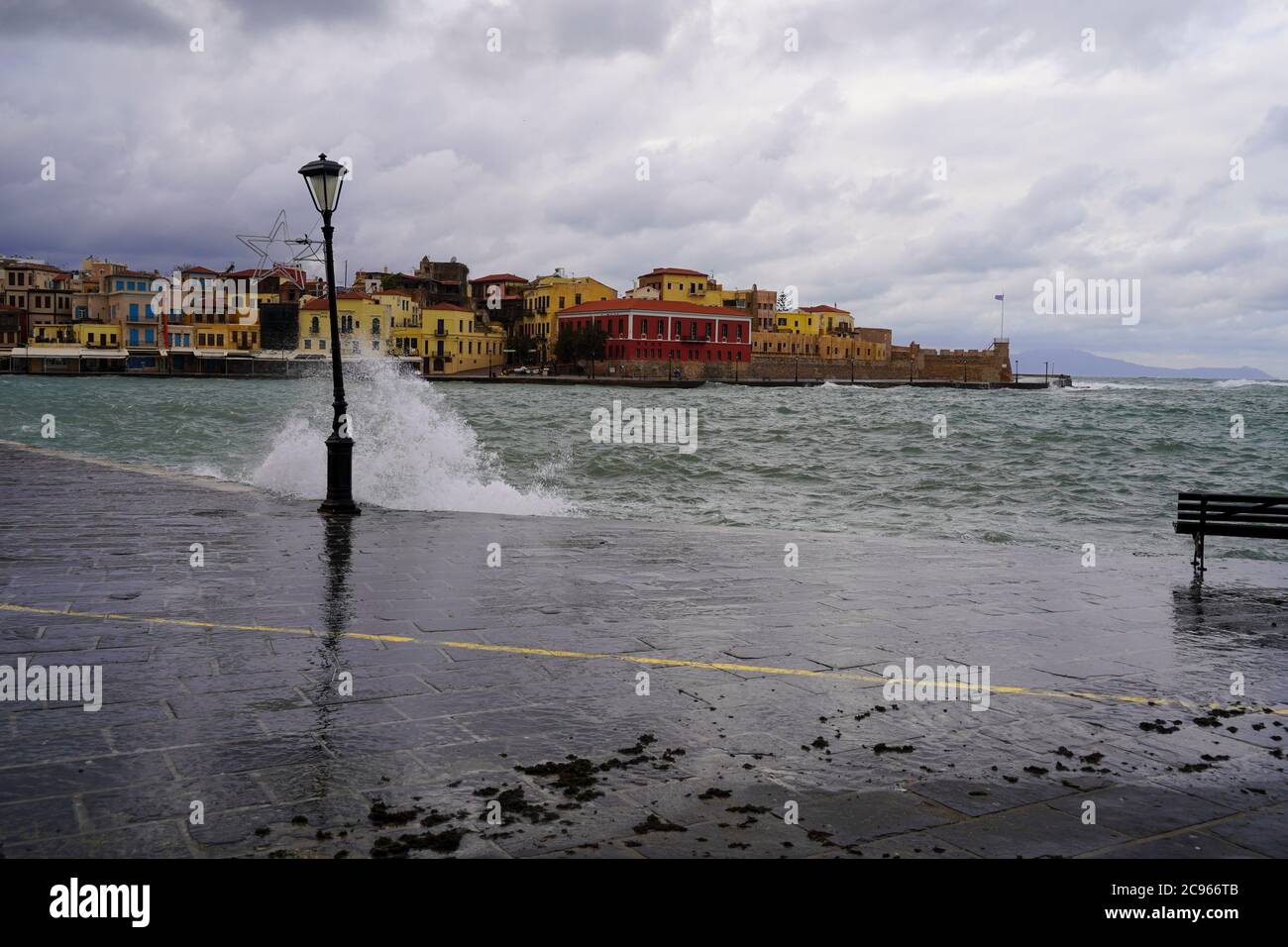 Vénitienne, le port de La Canée, Crète, Grèce Banque D'Images